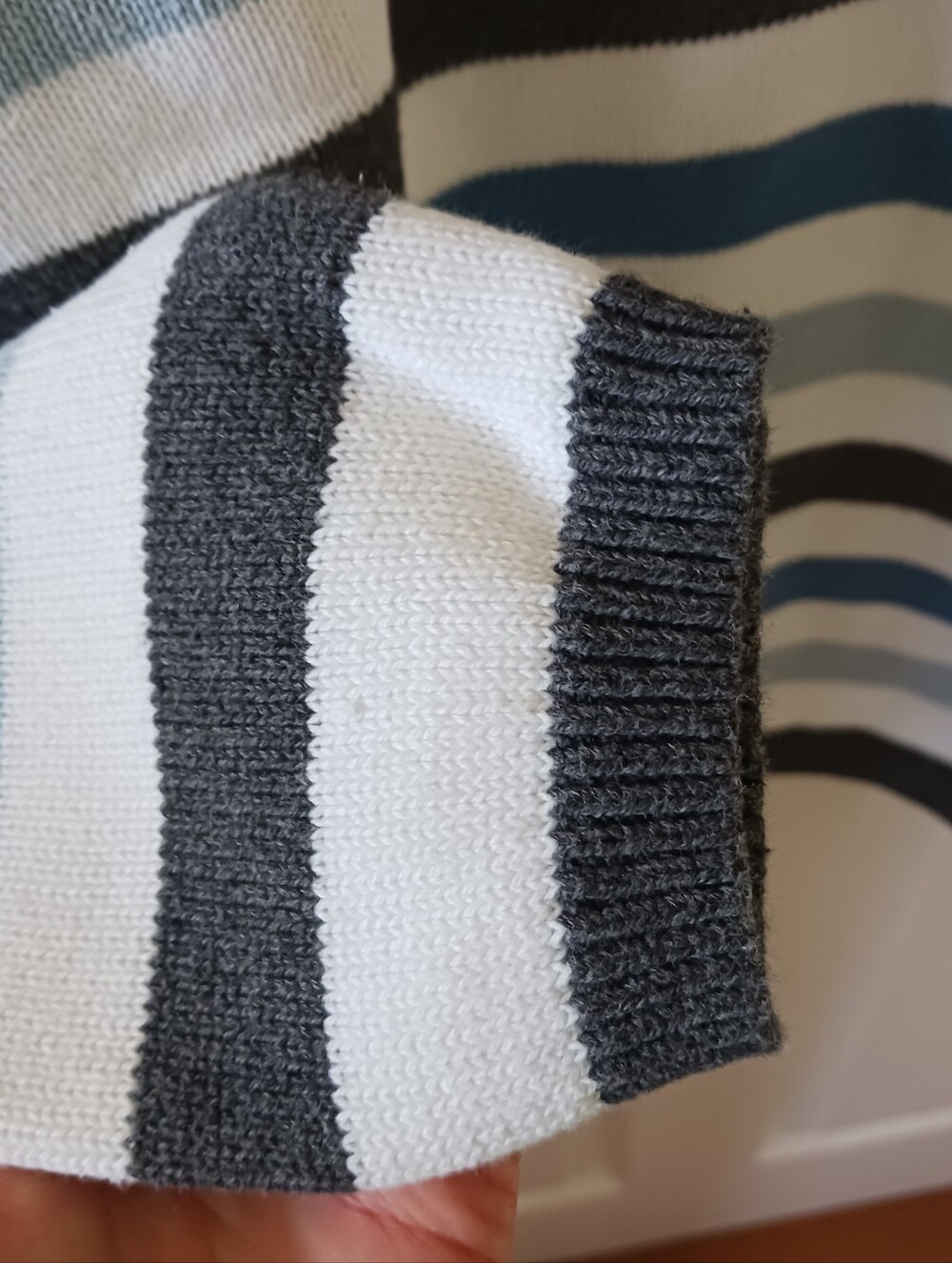 Striped V-Neck Sweater - Picture 5 of 5